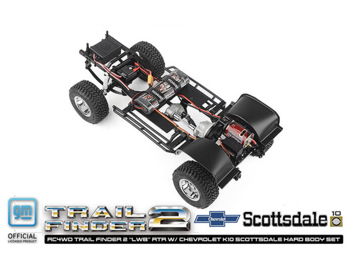 RC4WD Trail Finder 2 lwb RTR Chevrolet K10 Hardbody Black Z-RTR0067 - Image 18