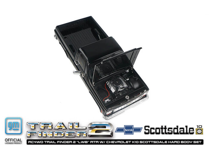 RC4WD Trail Finder 2 lwb RTR Chevrolet K10 Hardbody Black Z-RTR0067 - Image 16