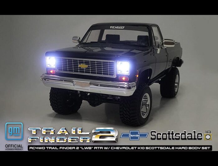 RC4WD Trail Finder 2 lwb RTR Chevrolet K10 Hardbody Black Z-RTR0067 - Image 24