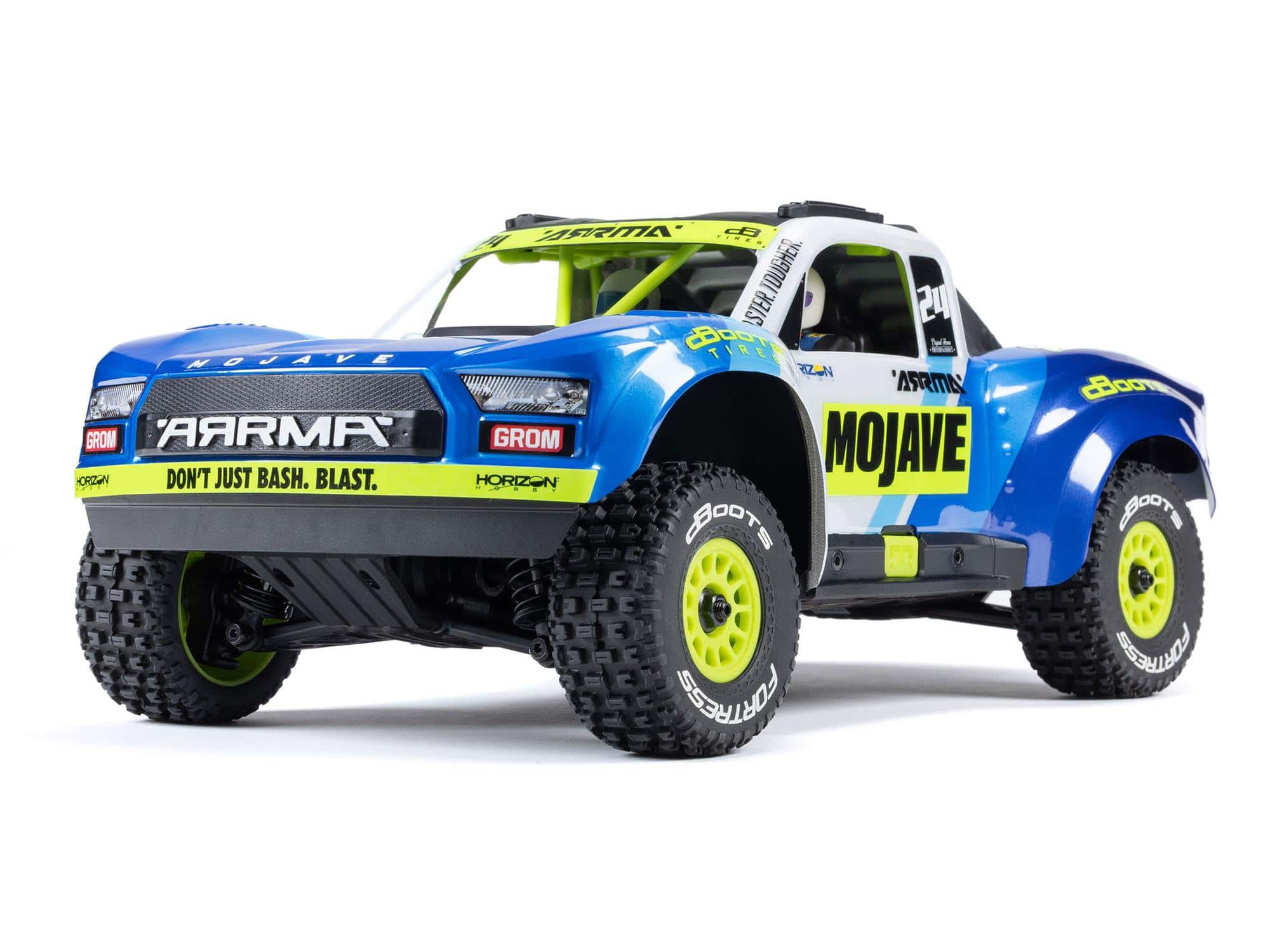 C-ARA2104T2 Arrma MOJAVE GROM MEGA 380 4X4 Desert Truck RTR Blue/Yellow ARA2104T2 - Image 1