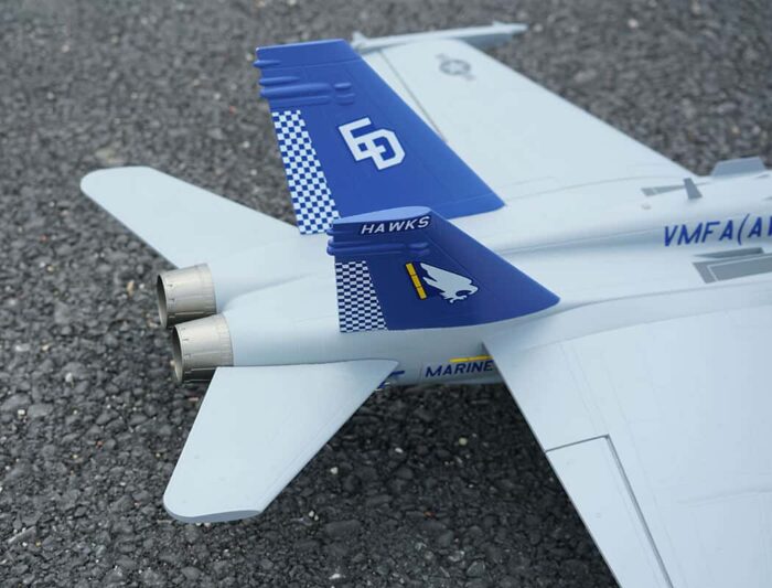 XFly Twin 40mm F-18 EDF 705mm Jet Without Tx/Rx/Batt Grey XF119P-G - Image 2