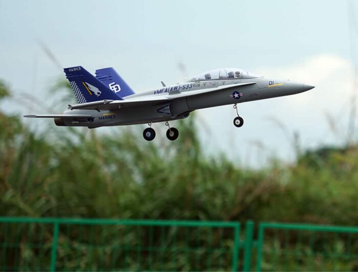 XFly Twin 40mm F-18 EDF 705mm Jet Without Tx/Rx/Batt Grey XF119P-G - Image 16