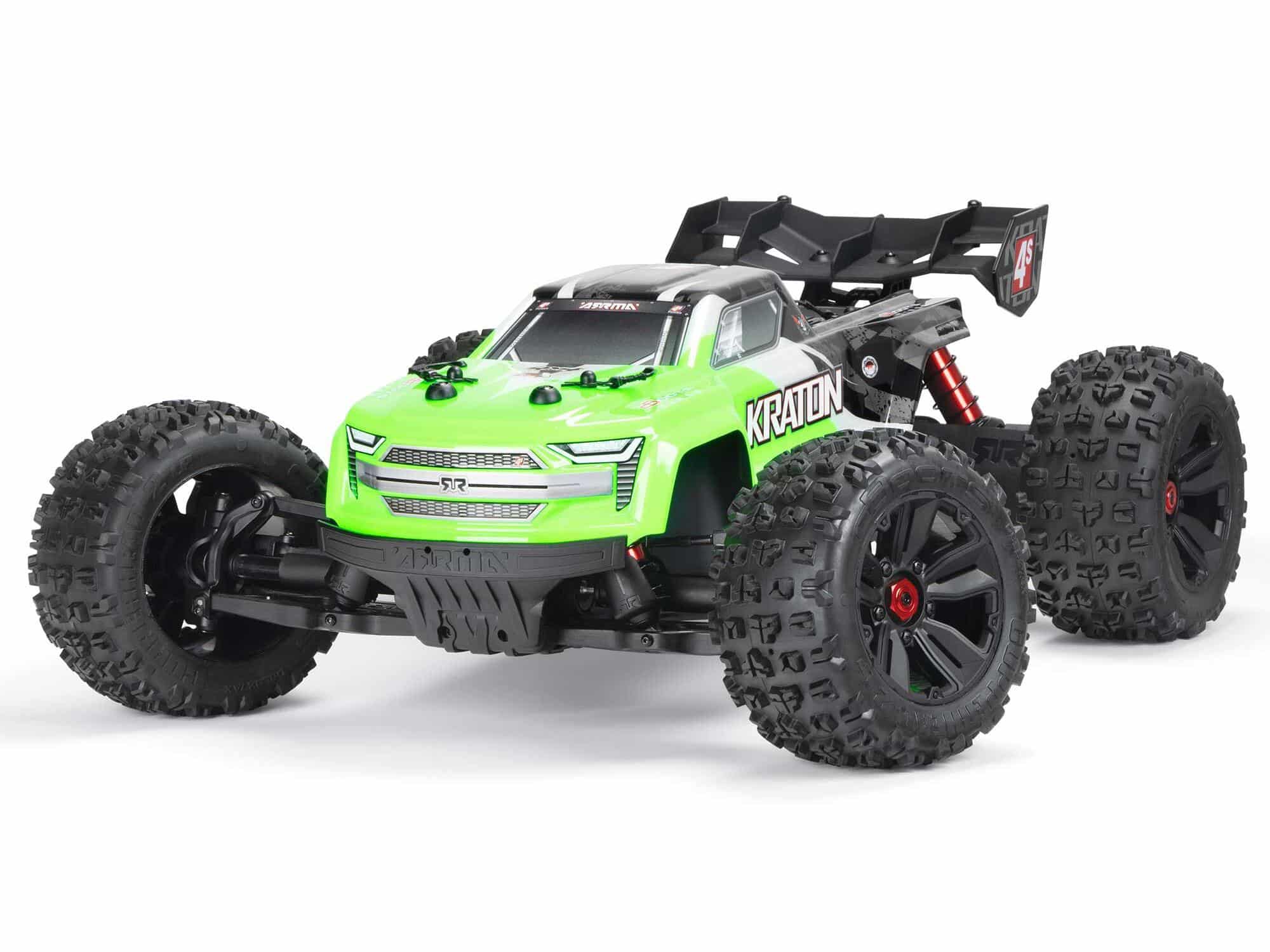 C-ARA4408V2T4 Arrma 1/10 Kraton 4x4 4S BLX Centre Diff Speed MT (Green) ARA4408V2T4 - Image 1