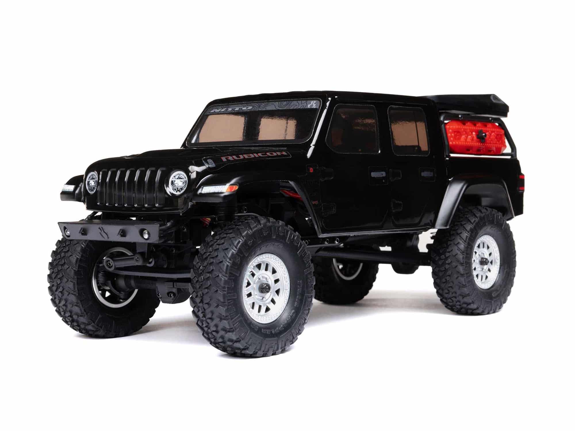 C-AXI00005V2T5 Axial SCX24 Jeep Gladiator 4WD Rock Crawler RTR, Black AXI00005V2T5 - Image 1