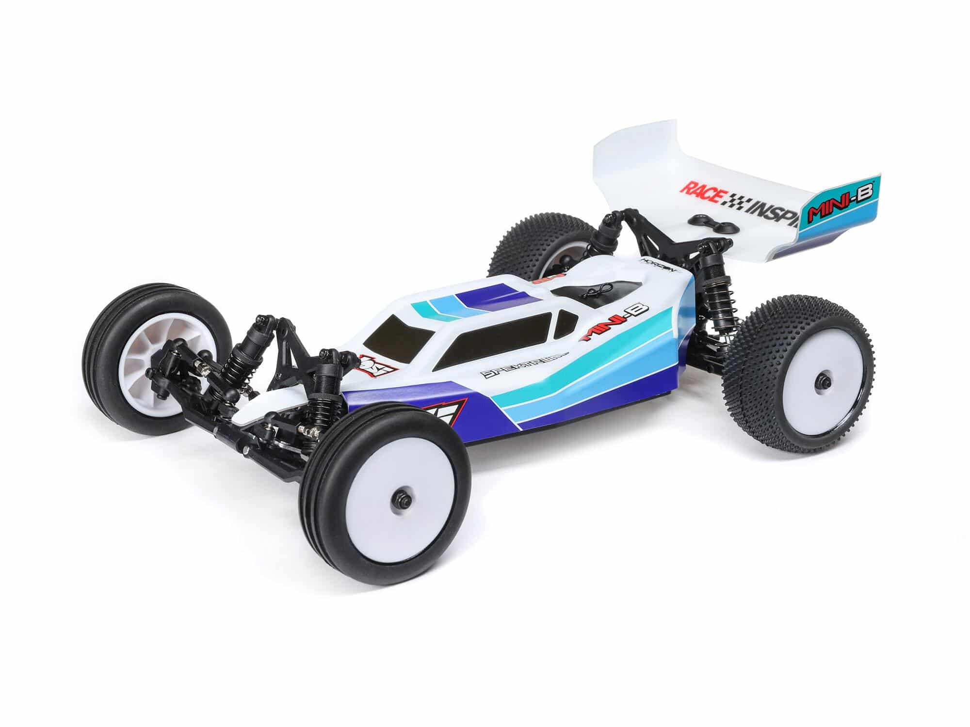 C-LOS01024T2 Losi 1/16 Mini-B 2WD Buggy Brushless RTR, Blue LOS01024T2 - Image 1
