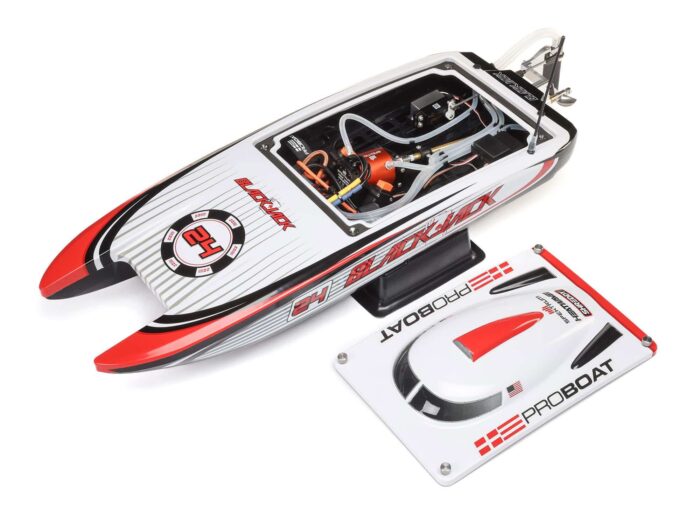 Pro Boat Blackjack 24" V2 Catamaran Brushless: RTR, Vegas Offshore PRB08049T2 - Image 9