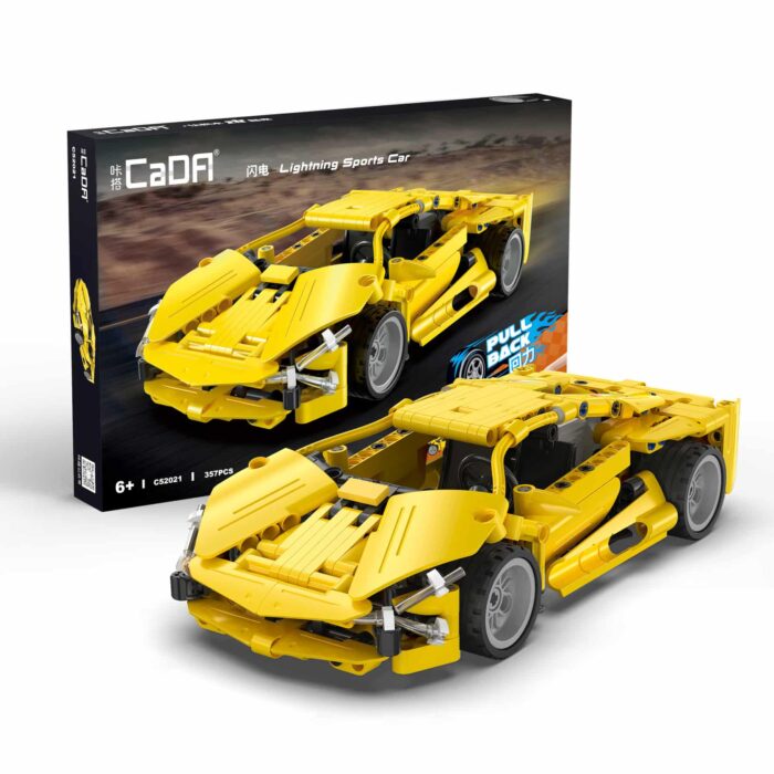 CaDA 1:18 Lightning Pull-Back Sports Car - 357 pcs C52021W - Image 2