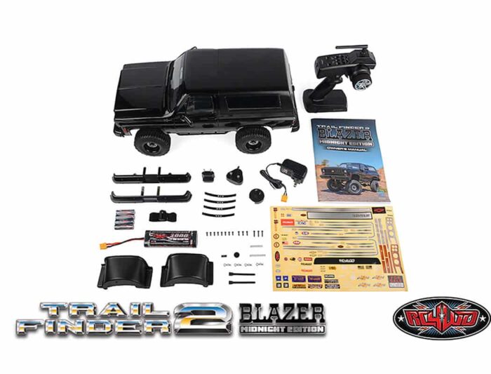 RC4WD Trailfinder 2 RTR With Chevrolet Blazer Body Set Midnight Edition Z-RTR0068 - Image 8