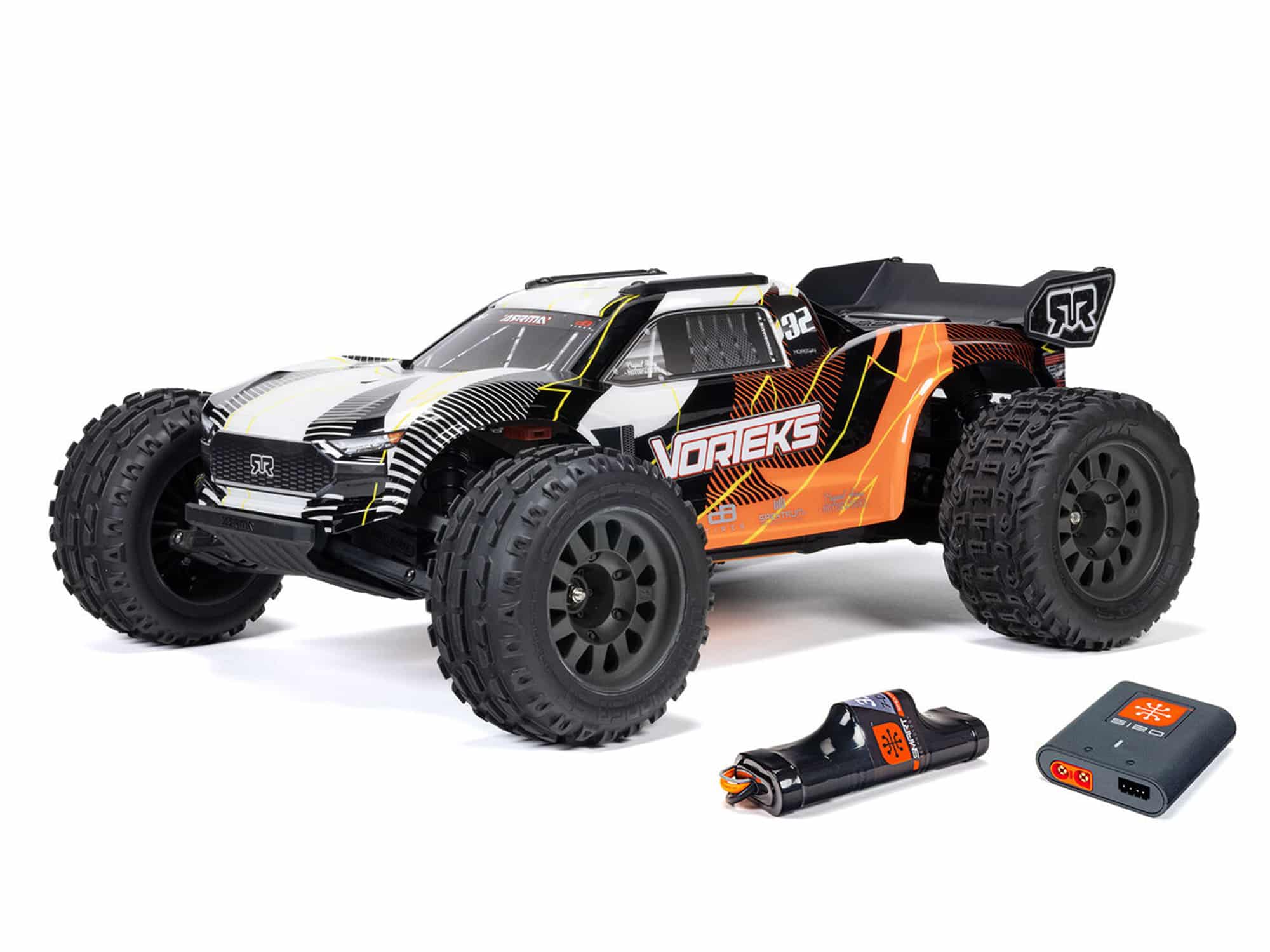 C-ARA3205ST1 Arrma 1/10th Vorteks Mega RTR (With Battery & Charger) Orange ARA3205ST1 - Image 1