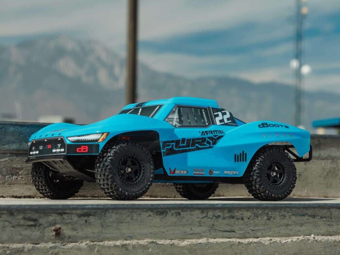 Arrma 1/10th Fury Mega 550 RTR (With Battery & Charger) Blue ARA3221ST2 - Image 14