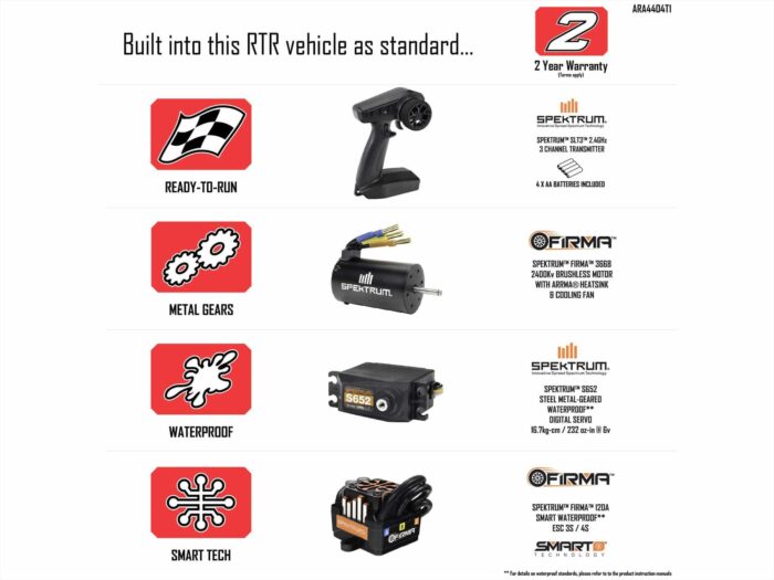 Arrma 1/8th Mojave 4S 4X4 Blx (With Centre Diff) White ARA4404T1 - Image 19