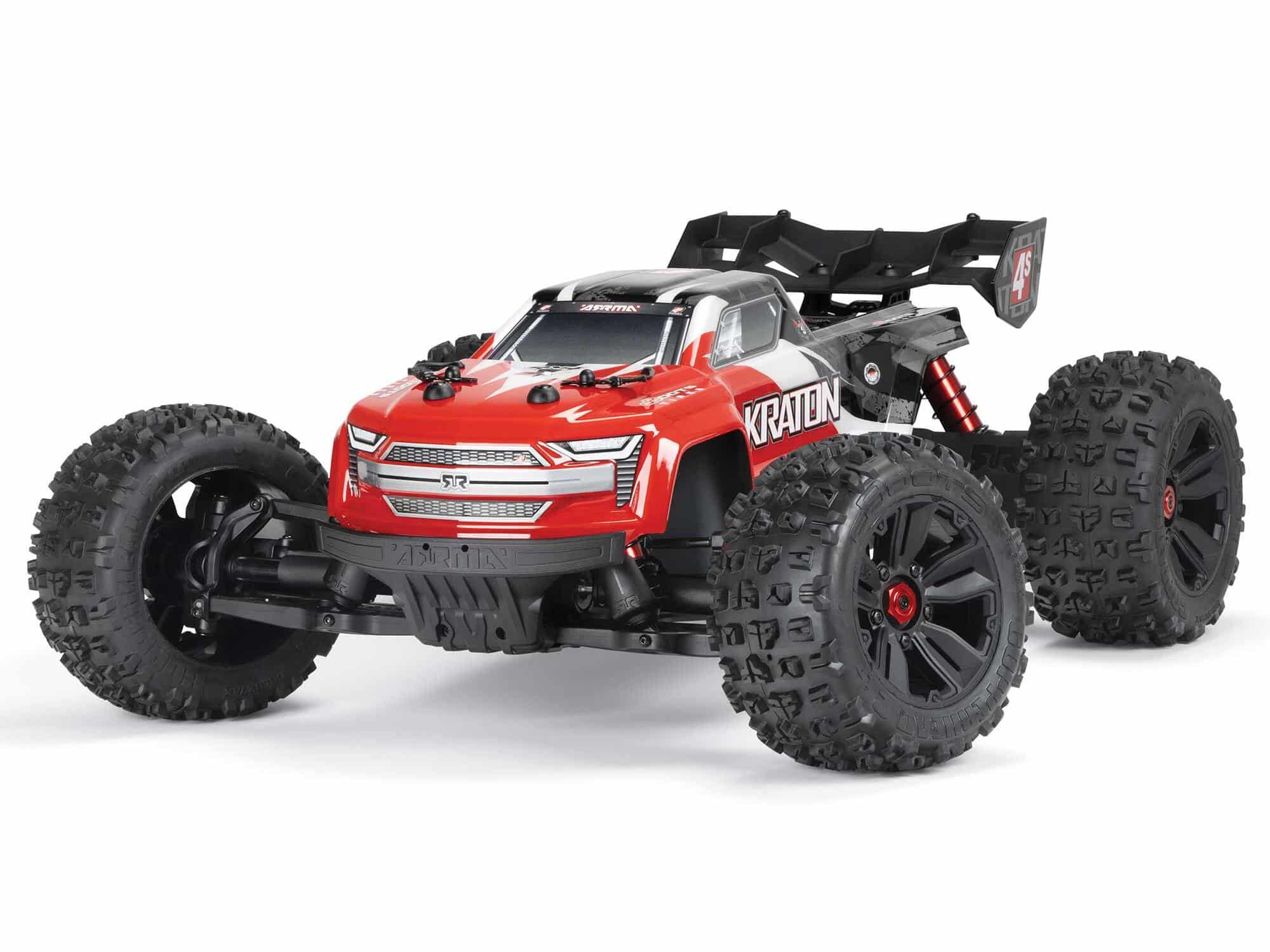 C-ARA4408V2T3 Arrma 1/10th Kraton 4S 4X4 Blx (Centre Diff) Speed Red ARA4408V2T3 - Image 1