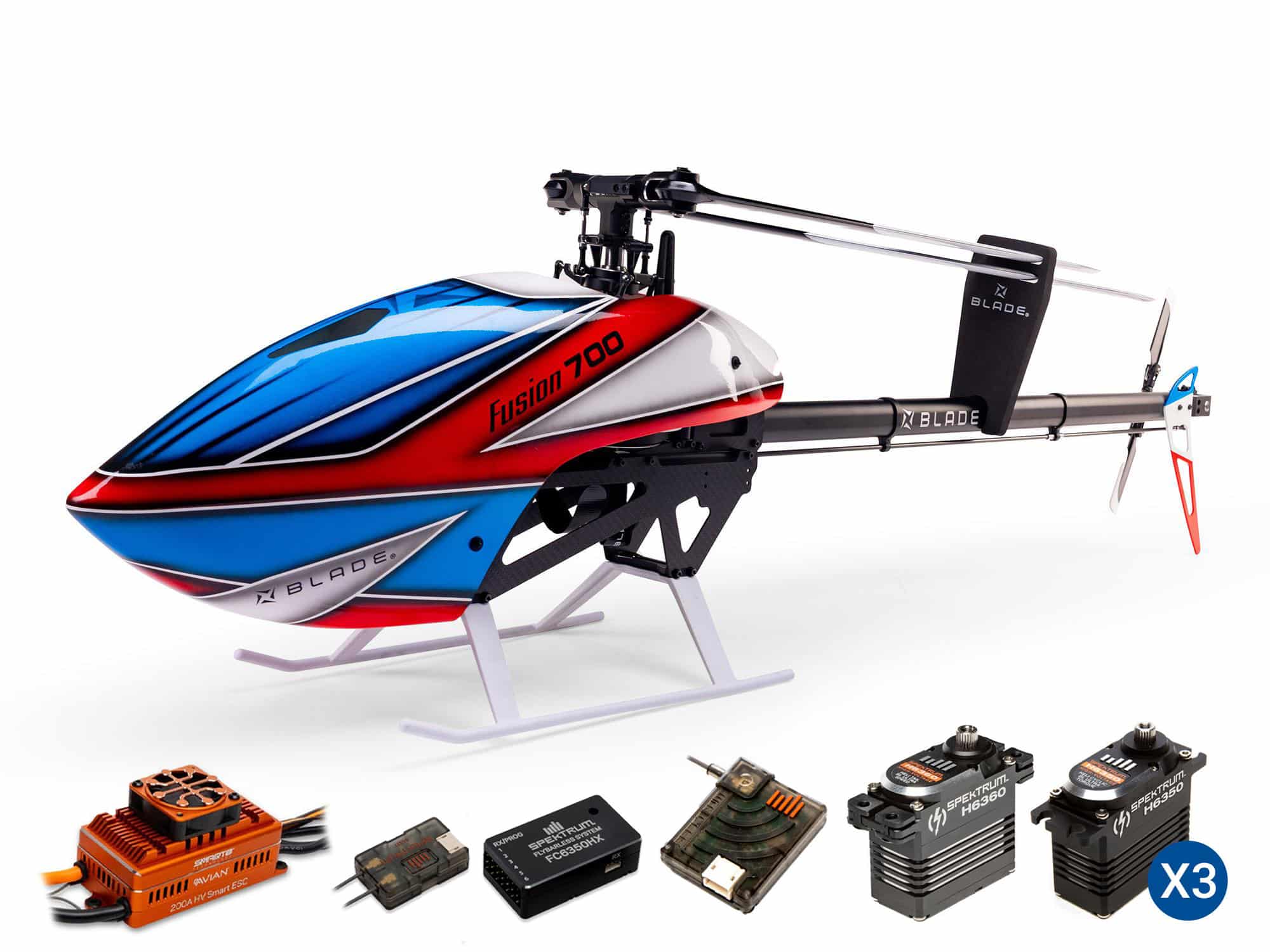 A-BLH13075HPC-1 Blade Fusion 700 Kit Super Combo BLH13075C - Image 1