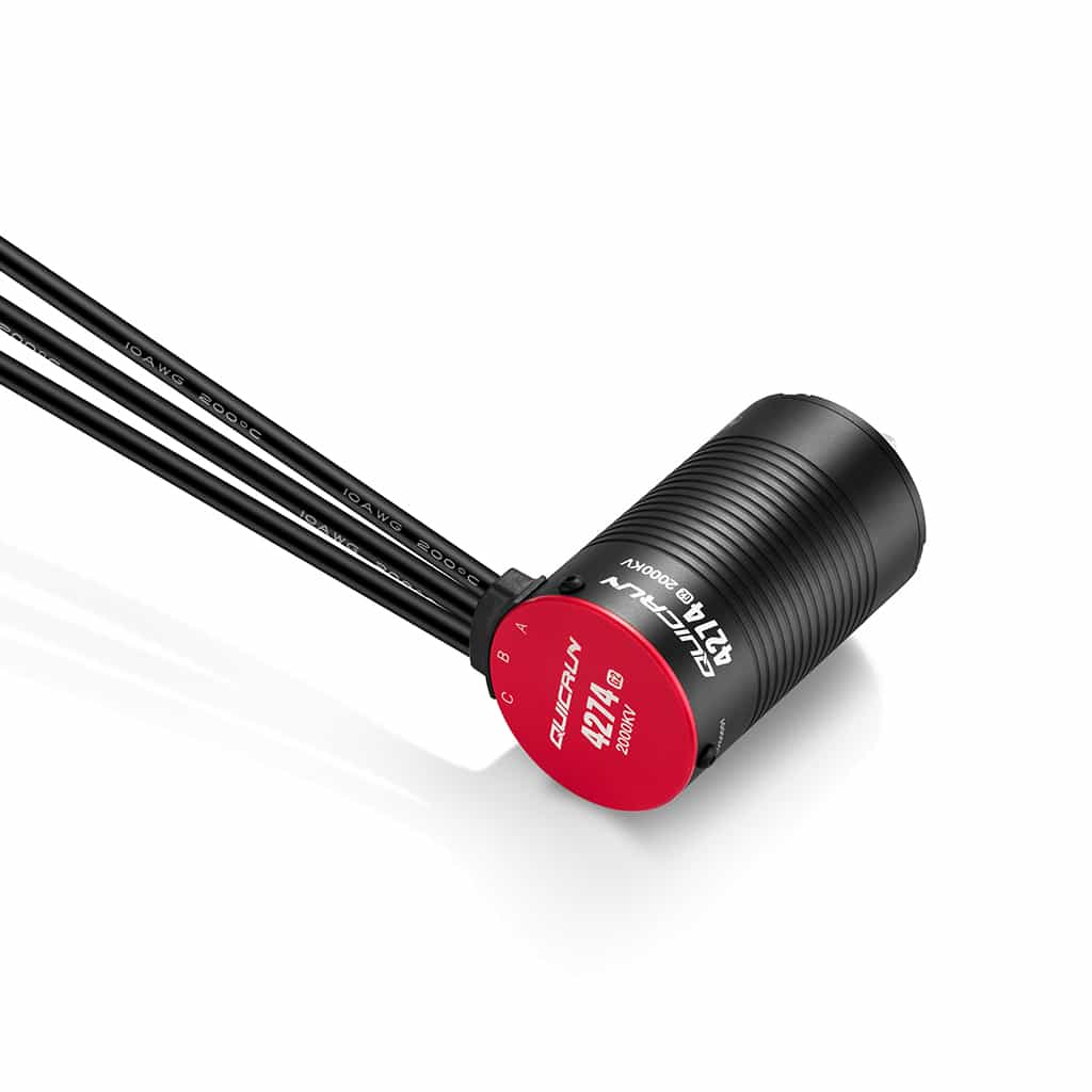 hw30404700_1 Hobbywing QUICRUN - 4274SL - 2000KV - Black - G2 Motor HW30404700 - Image 1