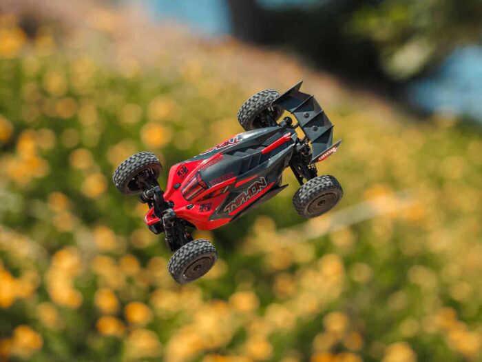 Arrma 1/18th Typhon GROM 223S BLX 4X4 with Batt/Charger Red ARA2306ST1 - Image 12