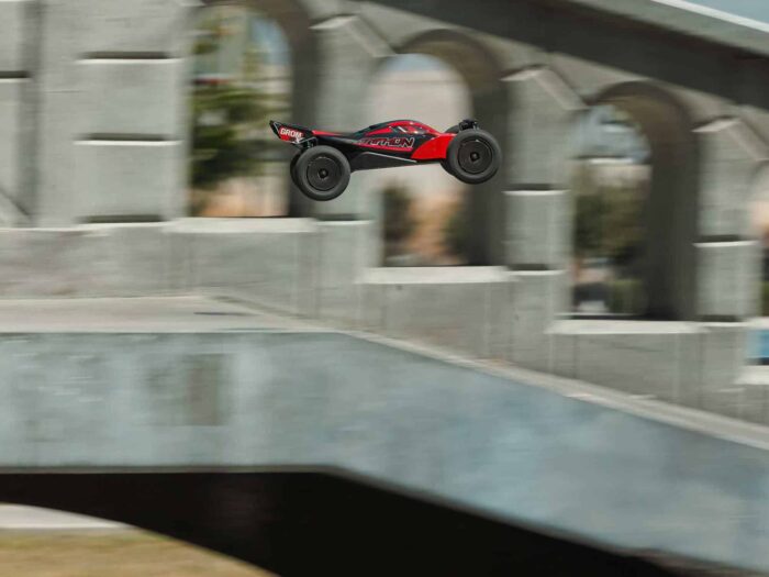 Arrma 1/18th Typhon GROM 223S BLX 4X4 with Batt/Charger Red ARA2306ST1 - Image 14