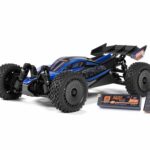 Arrma 1/18 Typhon GROM 223S BLX 4X4 with Batt/Charger Blue ARA2306ST2