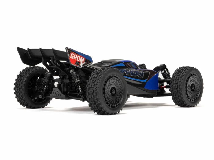 Arrma 1/18 Typhon GROM 223S BLX 4X4 with Batt/Charger Blue ARA2306ST2 - Image 9