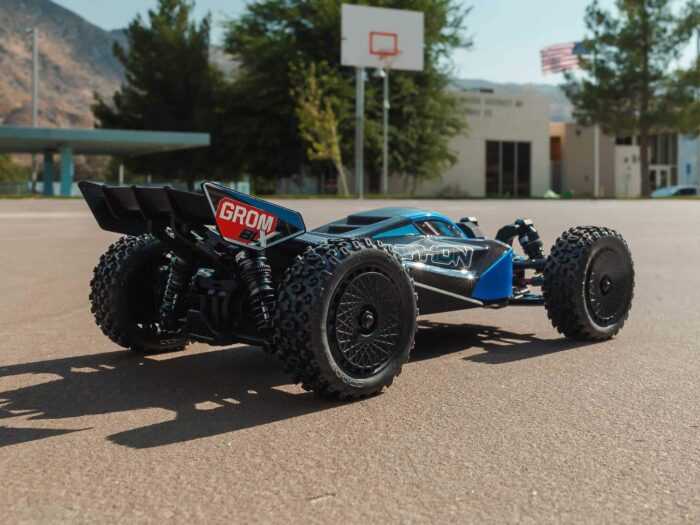 Arrma 1/18 Typhon GROM 223S BLX 4X4 with Batt/Charger Blue ARA2306ST2 - Image 13