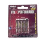 Pink Performance Batteries R3 AAA Ni-Mh 800Mah (4pk) UHO PP2-800AAA-HV