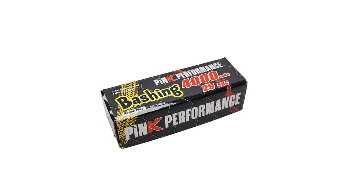 PP3-2S4000-D_1 Pink Bashing LiPo 2S 4000mAh 50C (Deans) PP3-2S4000-D - Image 1