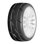 GRP 1/8th GT Tyres T03 Revo XB2 Extra Soft 20 Spoked FLEX White Wheel (1pr) GTH03-XB2