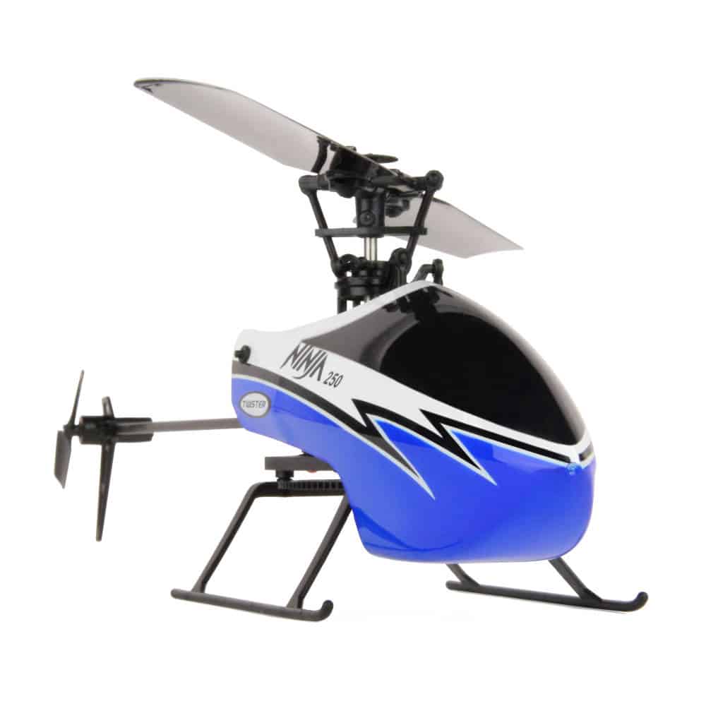 TWST1001B Twister Ninja 250 Flybarless Helicopter with 6-Axis & Altitude Hold Blue TWST1001B - Image 1