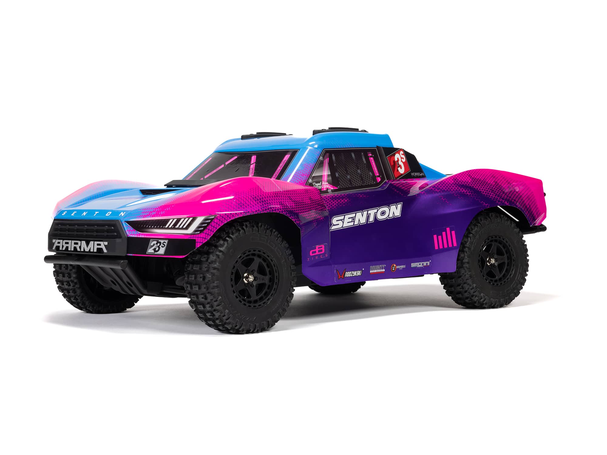 C-ARA4303V4T3 Arrma 1/10th Senton 223S BLX 4X4 SCT RTR With DSC Blue/Purple ARA4303V4T3 - Image 1