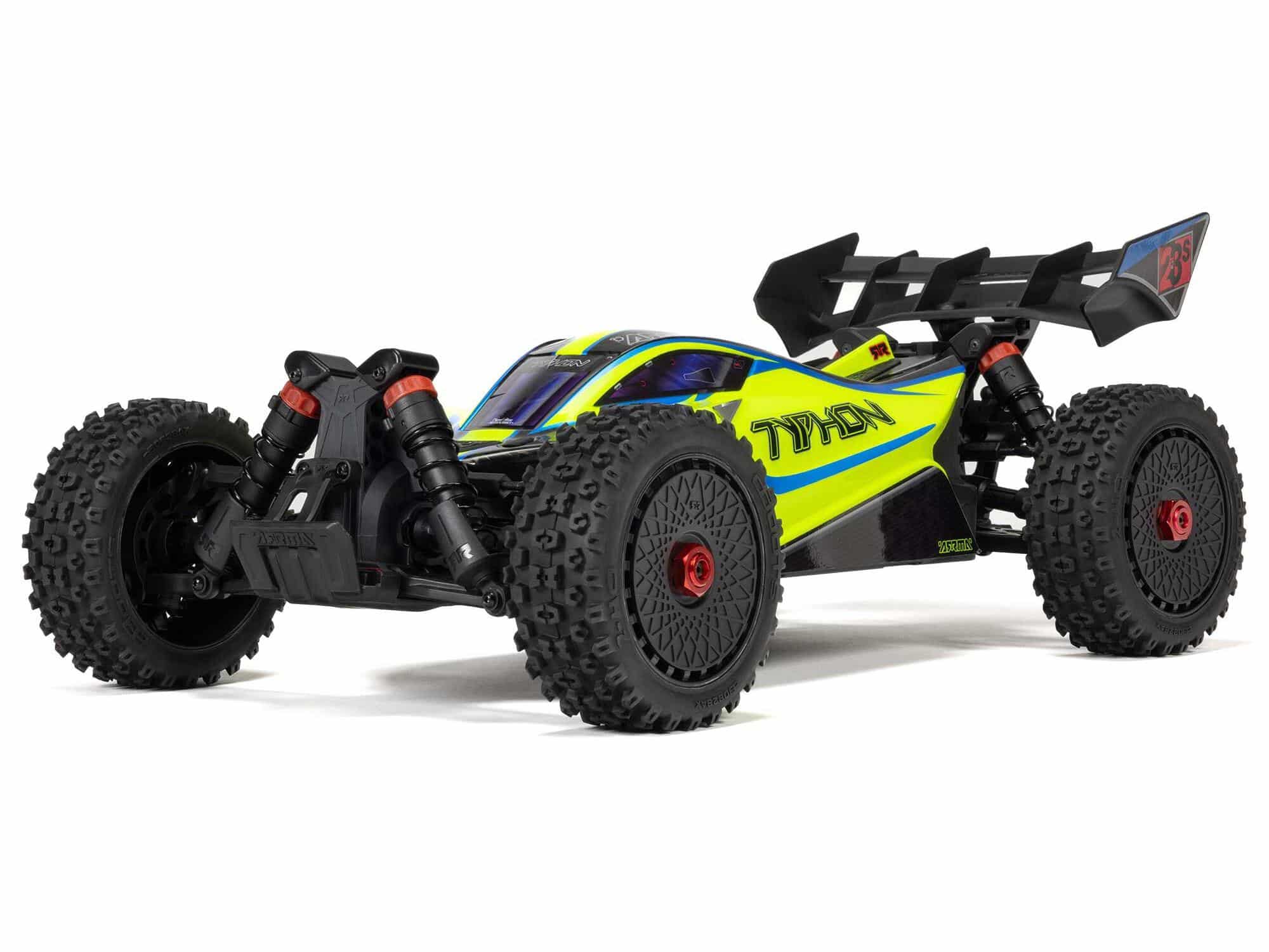 C-ARA4306V4T2 Arrma 1/8th Typhon 223S BLX 4X4 Buggy RTR With DSC Yellow ARA4306V4T2 - Image 1