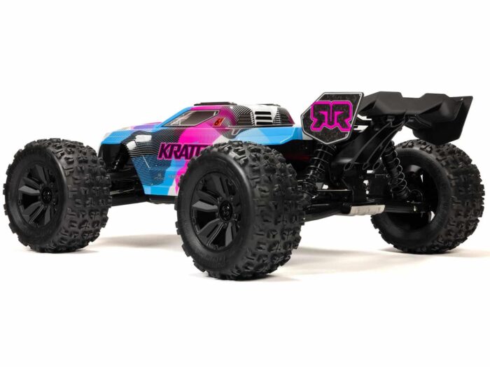 Arrma 1/8th Kraton 6S V6 4X4 BLX Speed Monster Truck RTR Pink ARA8608V6T2 - Image 9