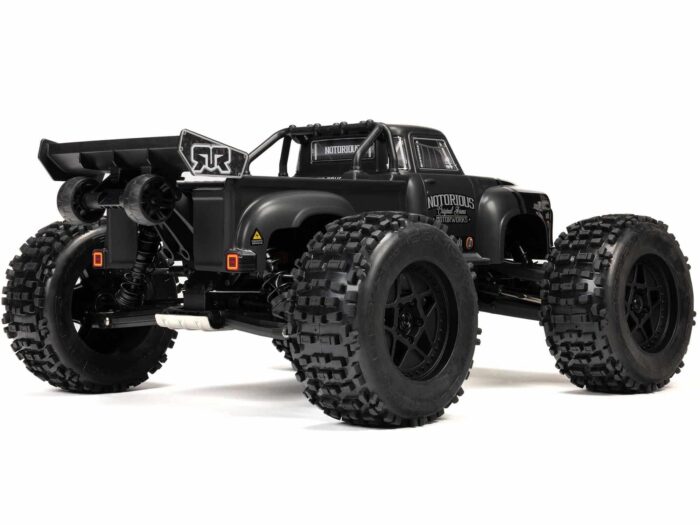 Arrma 1/8th Notorious 6S V6 4X4 BLX Stunt Truck RTR Black ARA8611V6T1 - Image 2