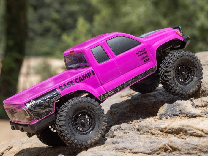Axial 1/24th SCX24 Base Camp 4WD Rock Crawler RTR Pink AXI-1219T3 - Image 2