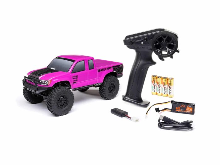 Axial 1/24th SCX24 Base Camp 4WD Rock Crawler RTR Pink AXI-1219T3 - Image 7