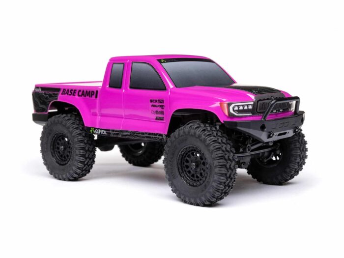 Axial 1/24th SCX24 Base Camp 4WD Rock Crawler RTR Pink AXI-1219T3 - Image 12
