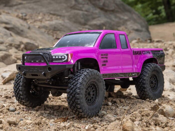 Axial 1/24th SCX24 Base Camp 4WD Rock Crawler RTR Pink AXI-1219T3 - Image 20