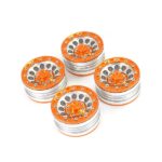 Fastrax Aluminum Beadlock 1.9  Wheels - Orange (4Pc) FAST0139O