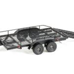 Fastrax Scale Dual Axle Truck Car Trailer W/Ramps & Leds FAST2372L