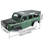 Fastrax 1/10 Ranger Xl Hardbody & Interior Set 313mm Green FAST2505GN - Image 3