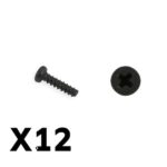 FTX Tracer Pan Head Self Tapping SCrews Pbho2*8mm FTX9748
