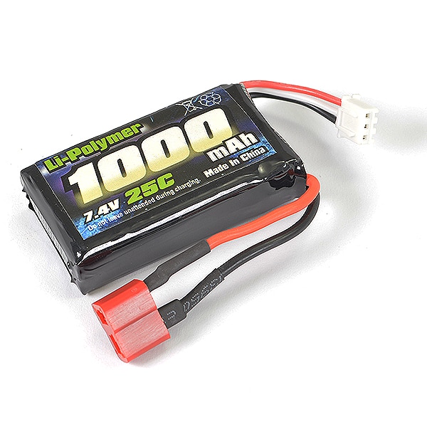 FTX9791 FTX Tracer Li-Po Soft Pack 7.4v (2s),1000Mah,25C (T-Plug) FTX9791 - Image 1