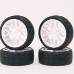 Sweep Hankook Tread 32Deg 24mm Glued Tc Tyres 12Spoke Carpet SSF-32CWPG