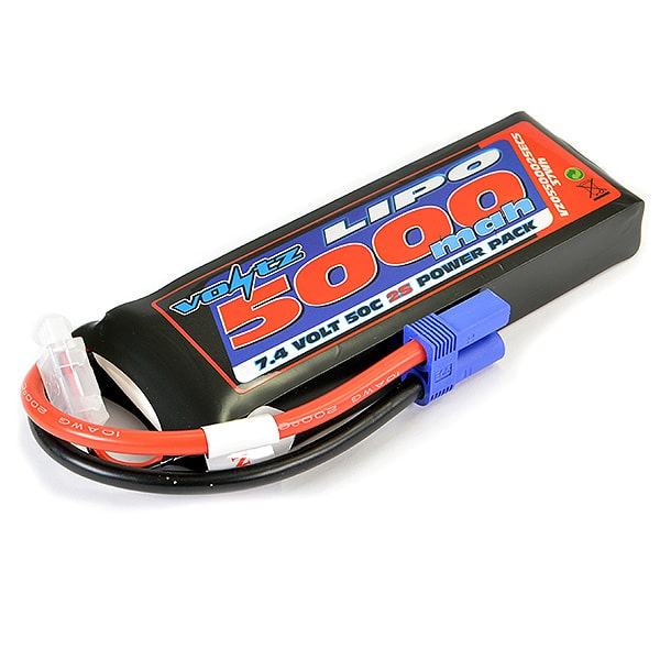 VZ0550002SEC5 Voltz 5000Mah 7.4V 50C Lipo Battery Ec5 VZ0550002SEC5 - Image 1