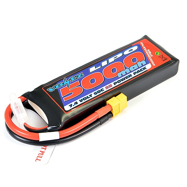 vz0550002sxt60 Voltz 5000Mah 7.4V 50C Lipo Battery W/Xt60 VZ0550002SXT60 - Image 1