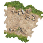 Crawler Park 3 X Rock Bend For 1/24 RC Crawler Park circuit TWDTRK001