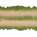 Crawler Park 2 X Dirt And Grass Straights For 1/24 RC Crawler Park TWDTRK004