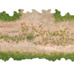 Crawler Park 2 X T-Junction With Grass For 1/24 RC Crawler Park circuit TWDTRK006