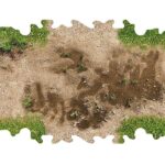 Crawler Park 2 X Crossing With Puddle Of Water For 1/24 RC Crawler TWDTRK008