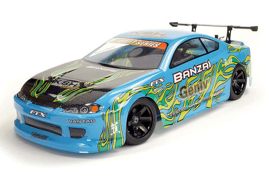 FTX5534B FTX Banzai 1/10th Street Drift Nitro 4WD RTR Blue FTX5534B - Image 1
