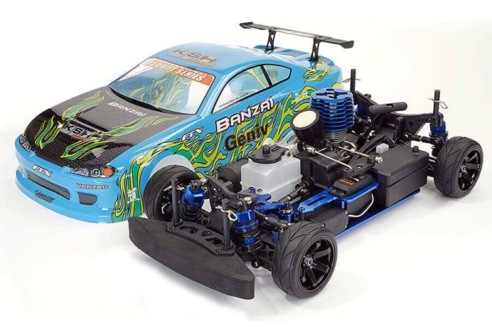 FTX Banzai 1/10th Street Drift Nitro 4WD RTR Blue FTX5534B - Image 2