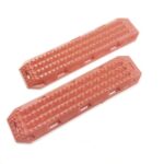 Absima 1/10th Plastic Sand Boards orange (2) 2320119